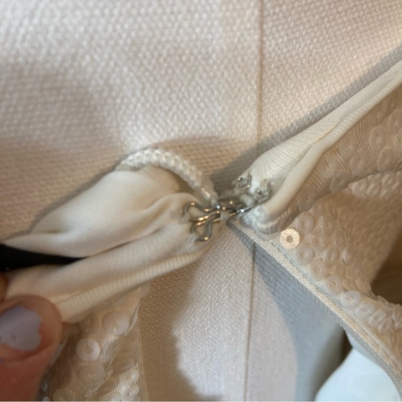 Bebe women’s white & black sequinned dress in size small - Picture 8 of 13